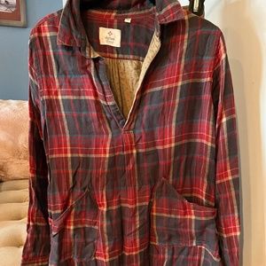 oversized lined flannel